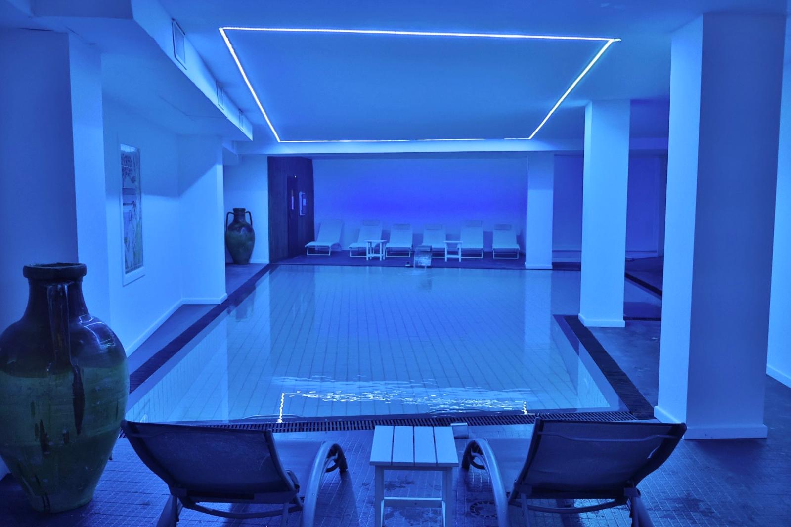 Piscina Hotel Terme Colella di notte